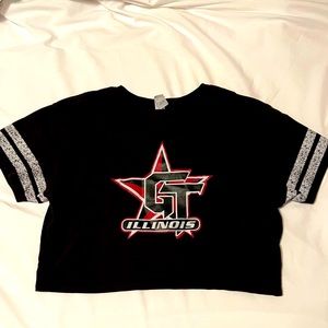Gymtyme Illinois cropped t-shirt size medium